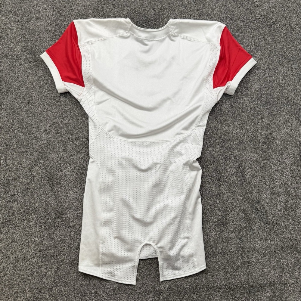 Nike Pro Combat Speed Football Jersey Mens M With Tags #473569 White Red - Picture 11 of 12